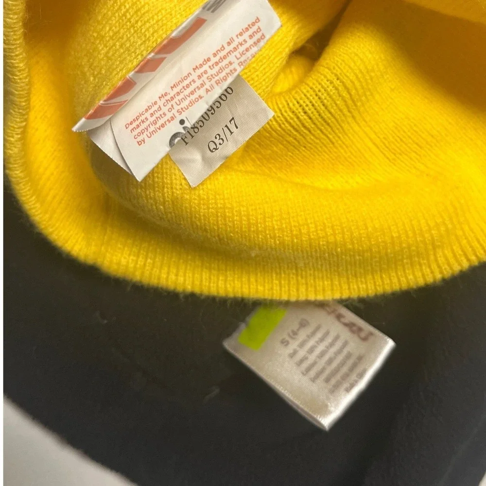 Kids Winter Hat Bundle Minion Shark‎ Dinosaur Fleece Trapper Beanie Set Size 4-7